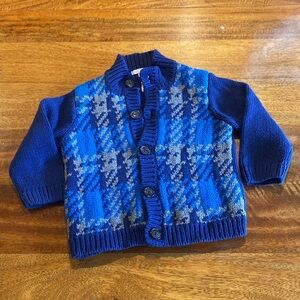 Toddler Boys Janie and Jack Blue Cardigan Sweater